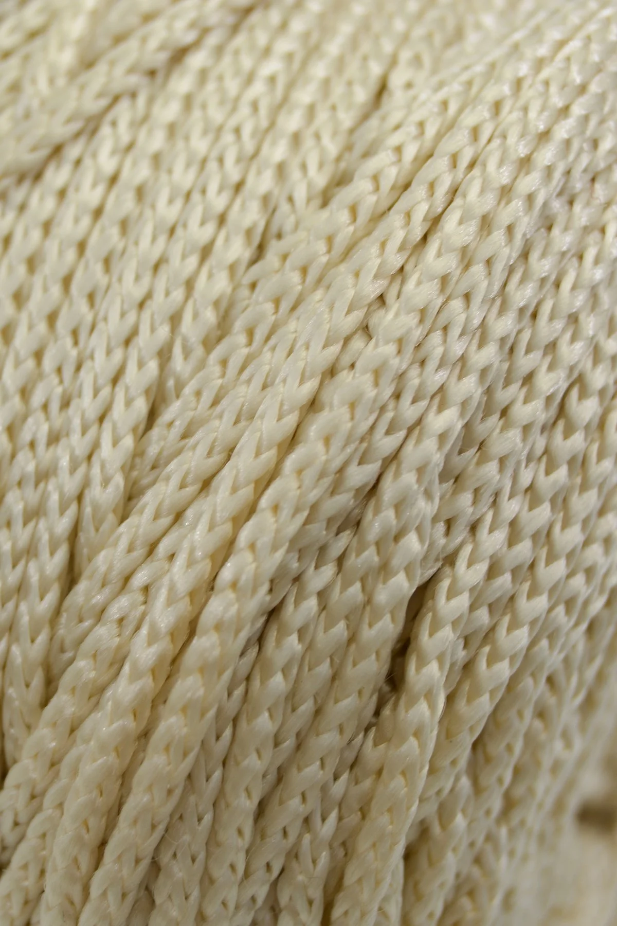 Polyester Makrome İpi - Krem