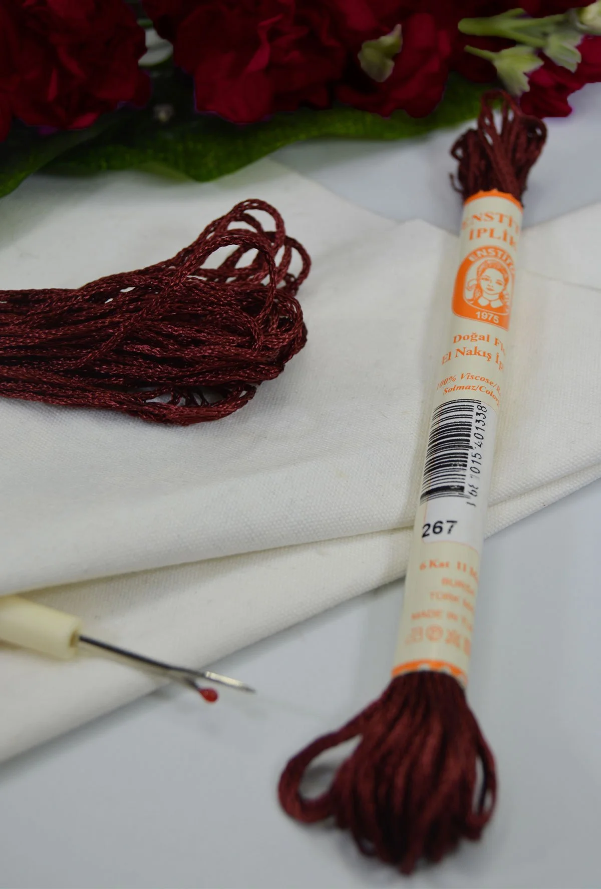 Floş El Nakış İpi Bordo · 267