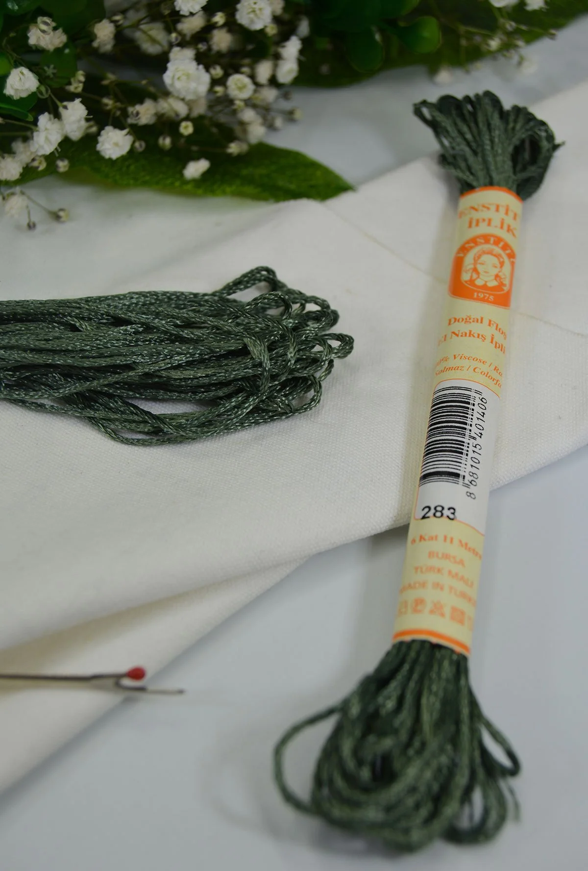 Floş El Nakış İpi Yeşil · 283