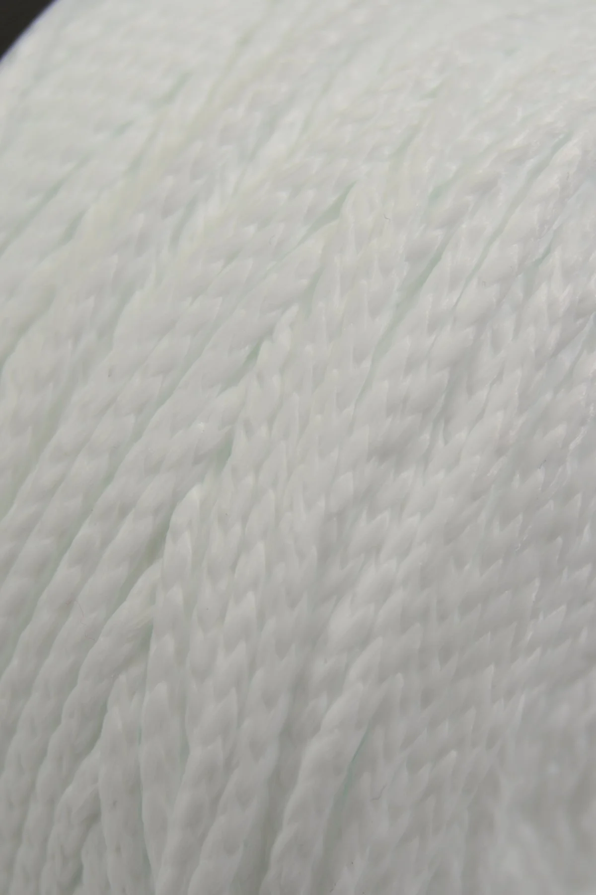 Polyester Makrome İpi - Beyaz