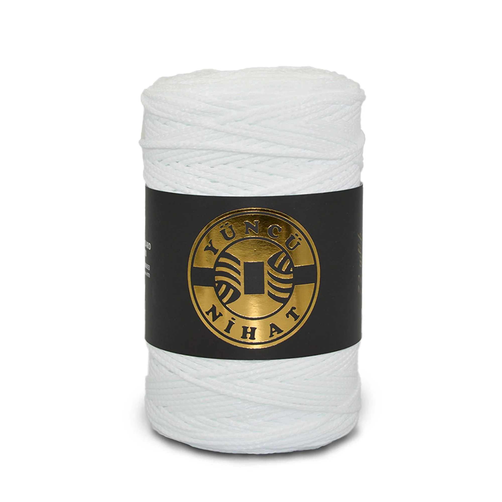 Polyester Makrome İpi - Beyaz