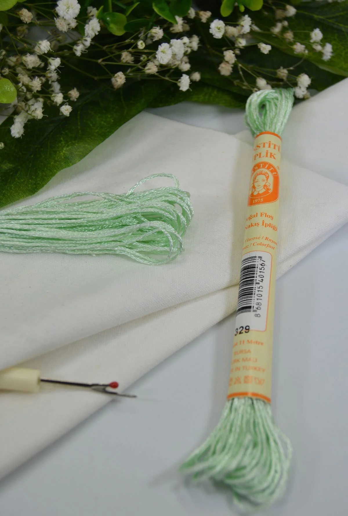 Floş El Nakış İpi Yeşil · 329