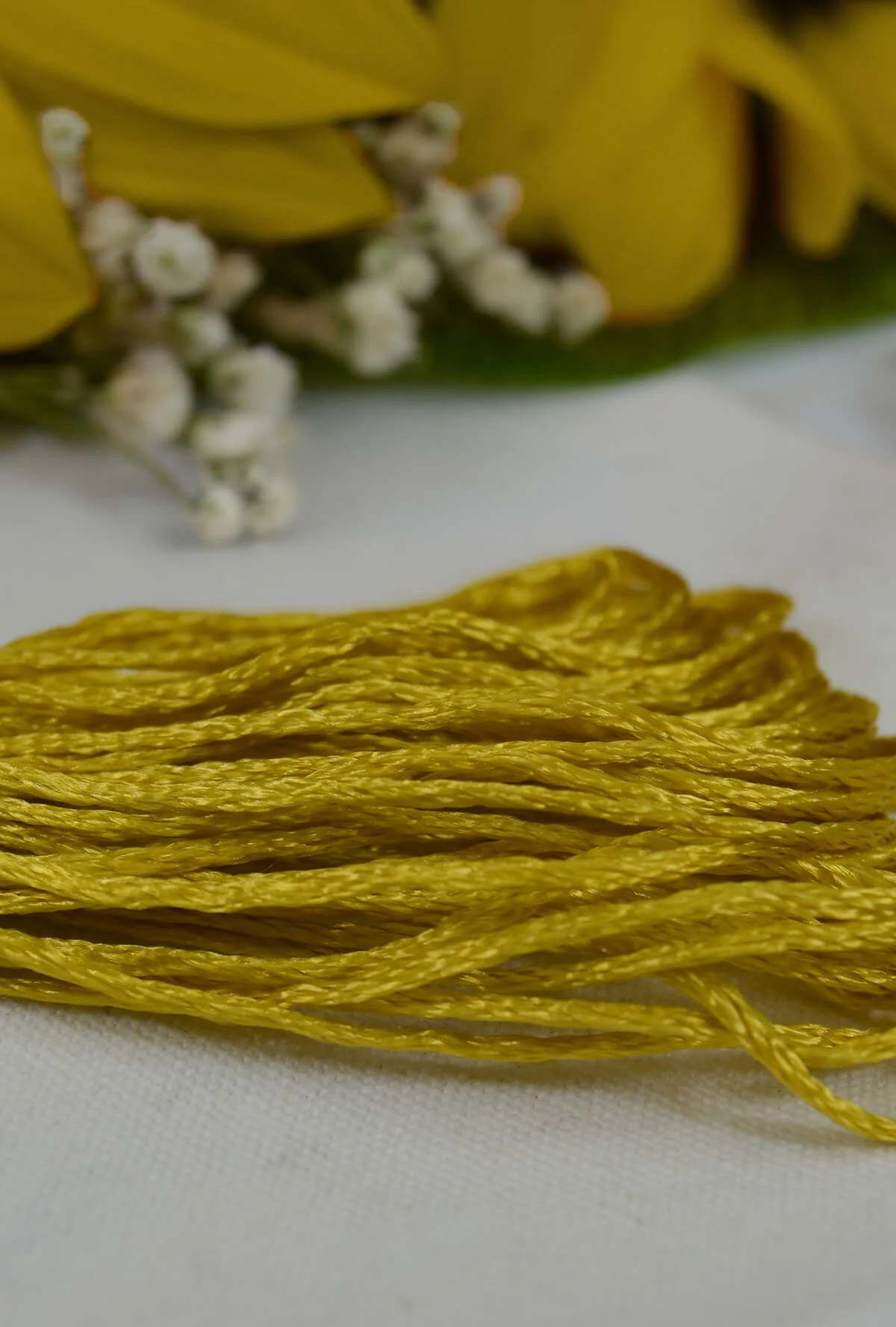 Floş El Nakış İpi - Sarı