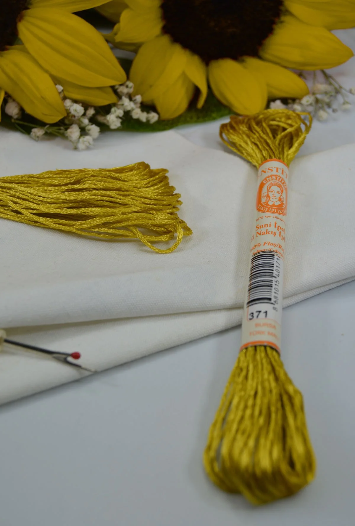 Floş El Nakış İpi - Sarı