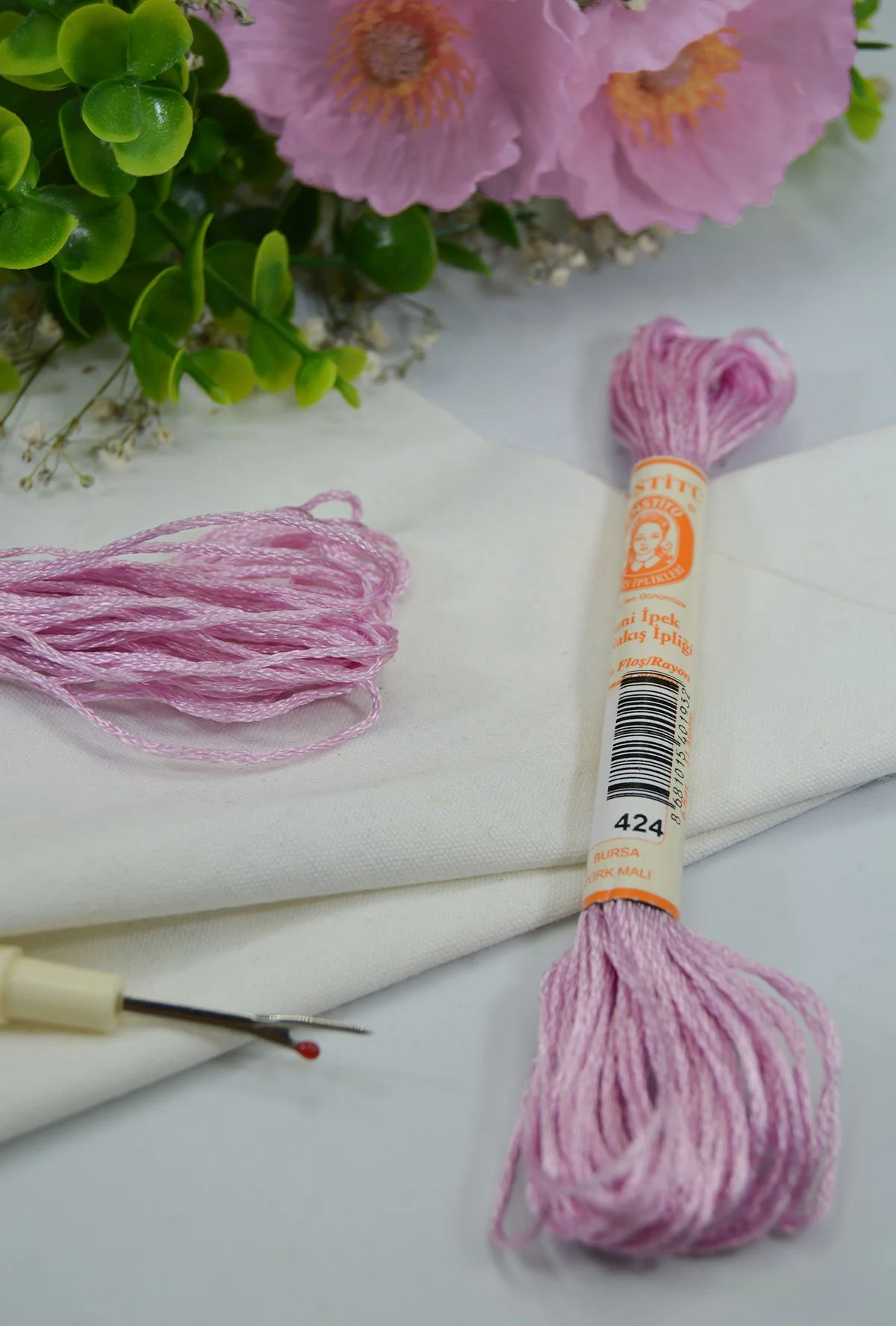 Floş El Nakış İpi Pembe · 424