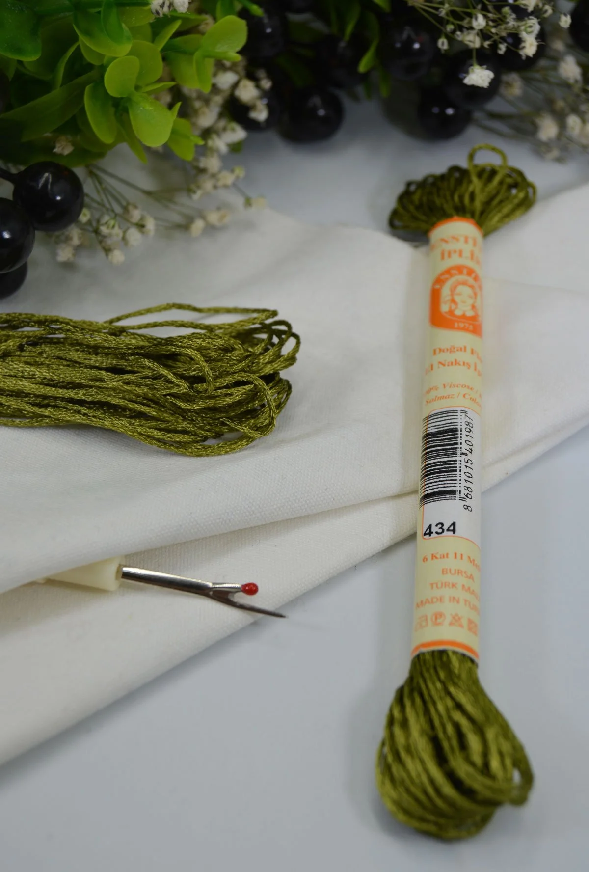 Floş El Nakış İpi Yeşil · 434