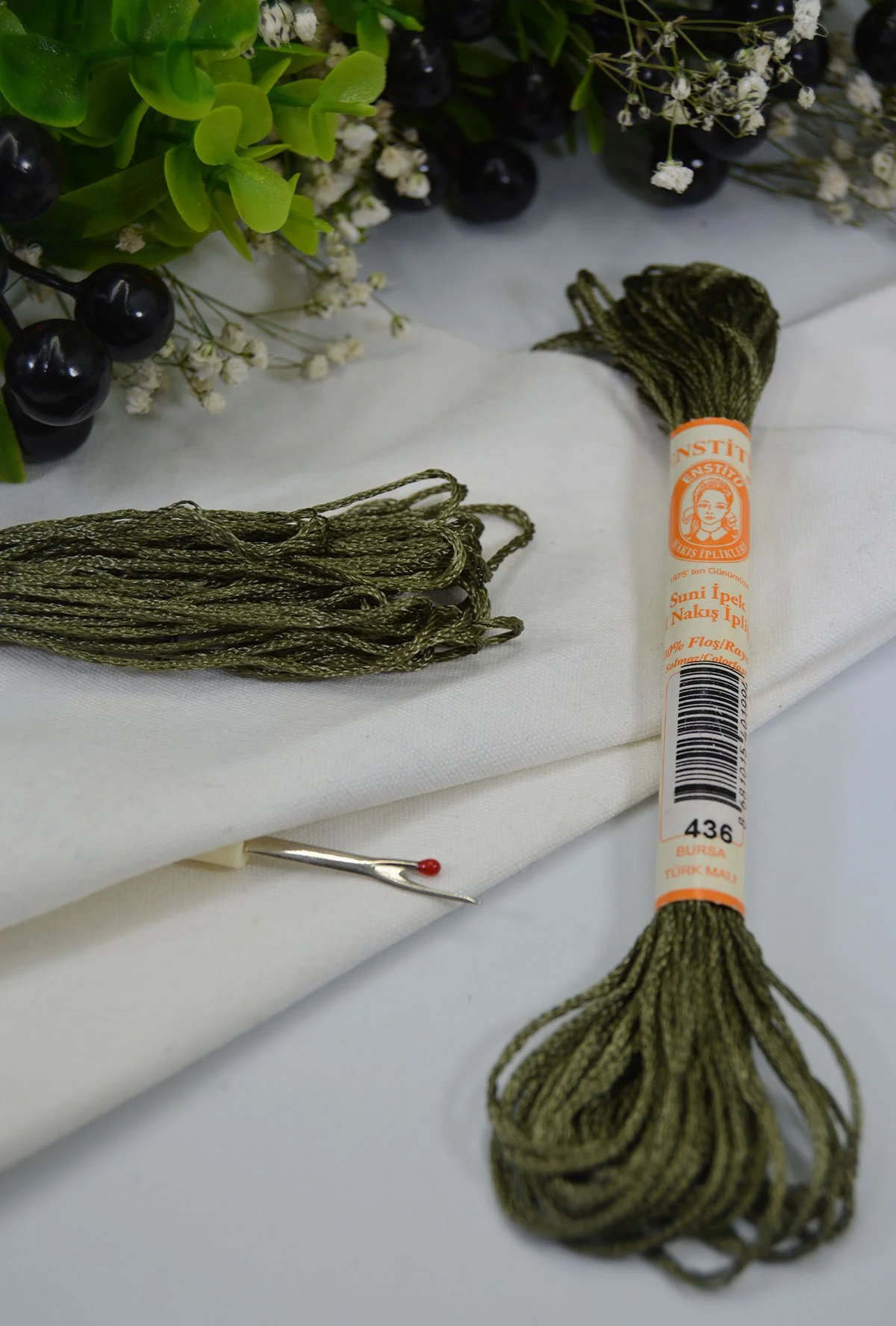 Floş El Nakış İpi Yeşil · 436