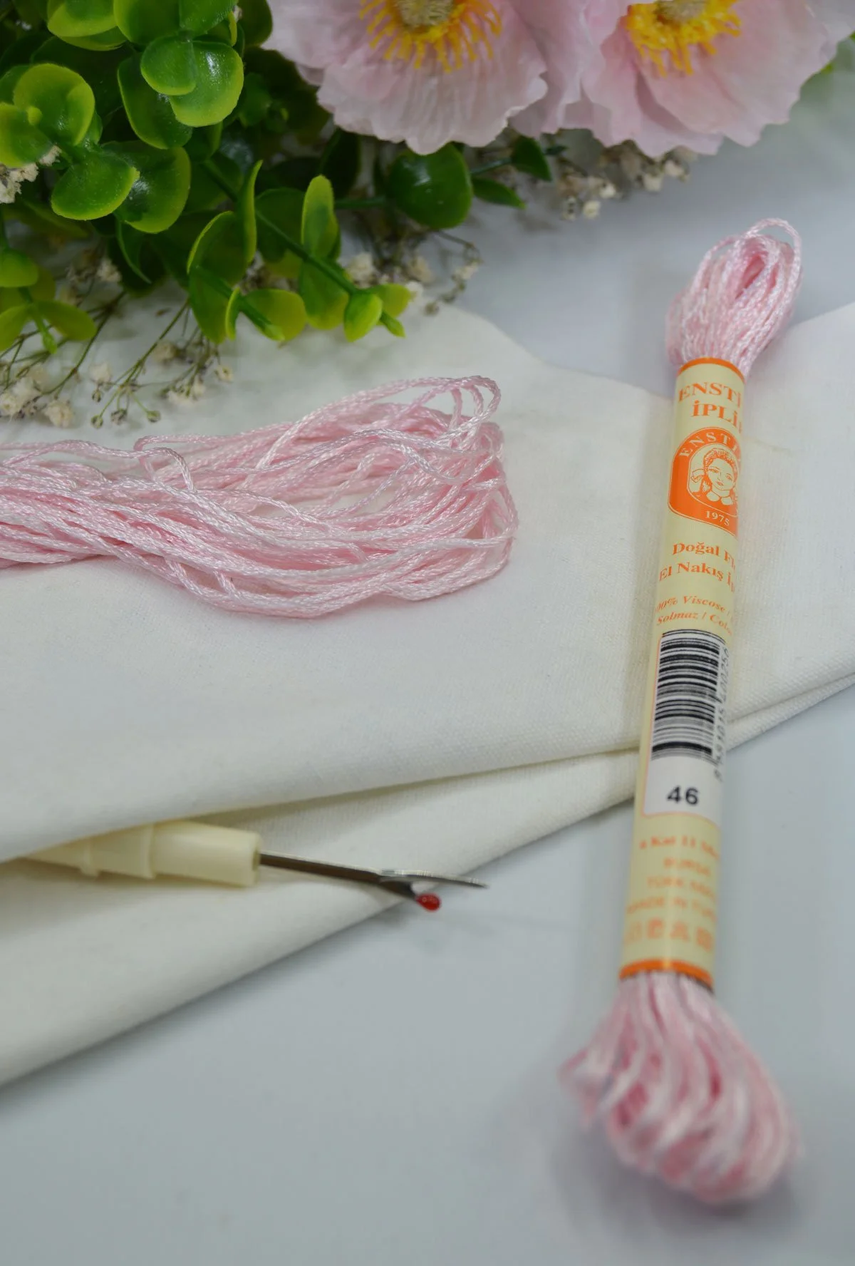 Floş El Nakış İpi Pembe · 46