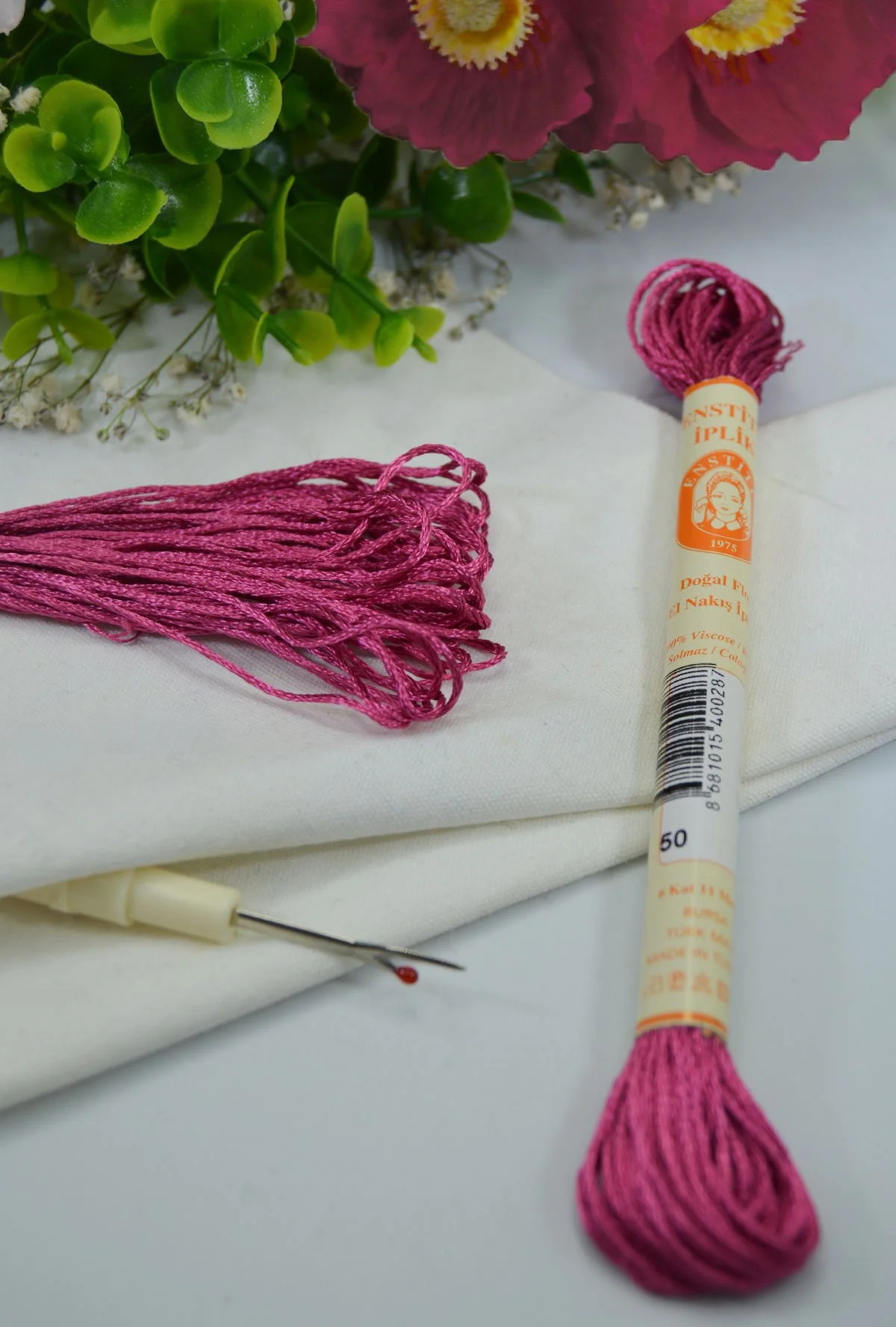 Floş El Nakış İpi Pembe · 50
