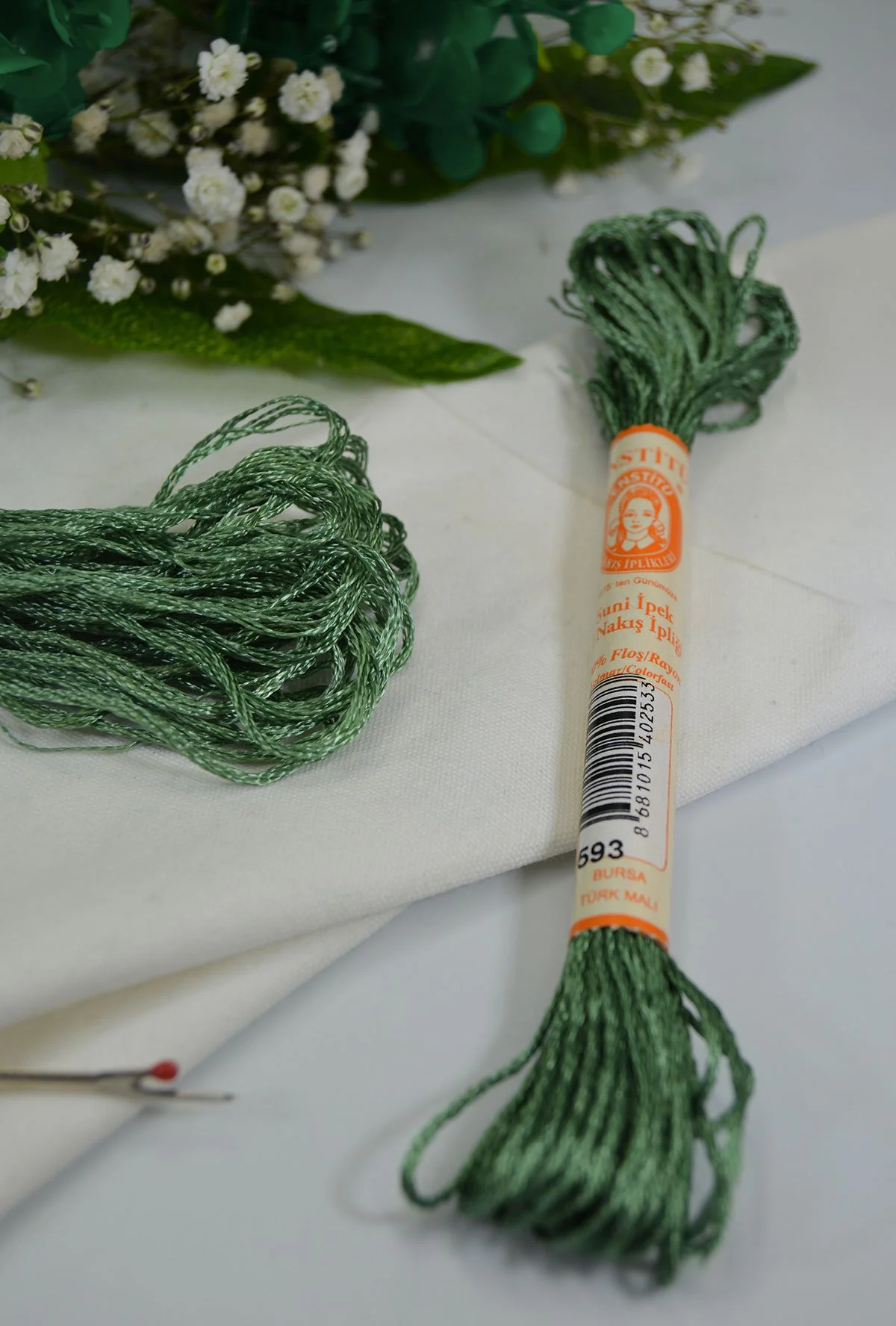 Floş El Nakış İpi Yeşil · 593