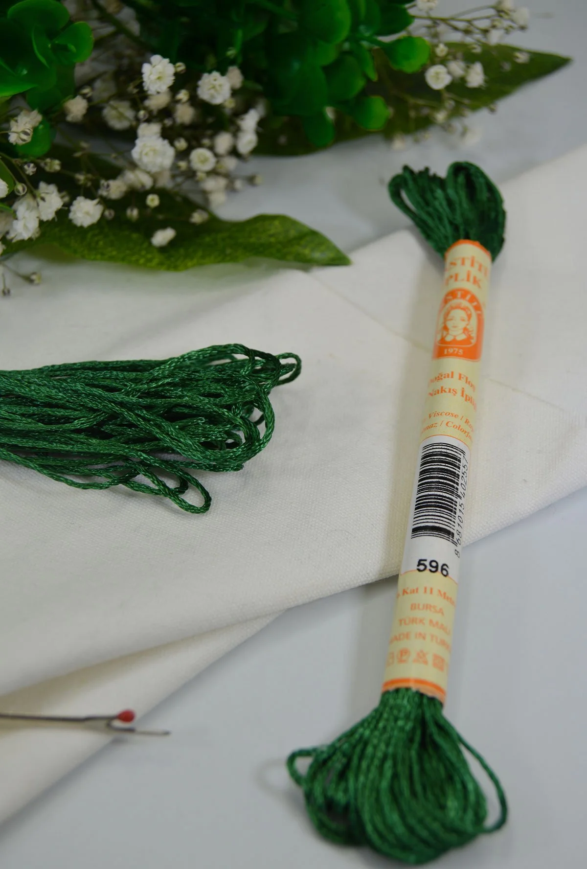 Floş El Nakış İpi Yeşil · 596