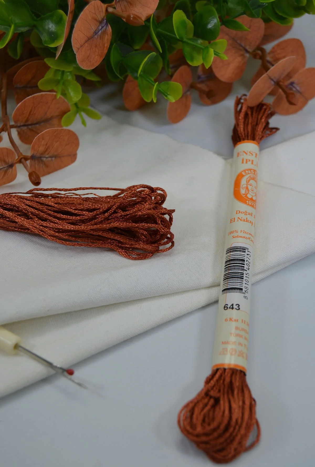 Floş El Nakış İpi Kahverengi · 643