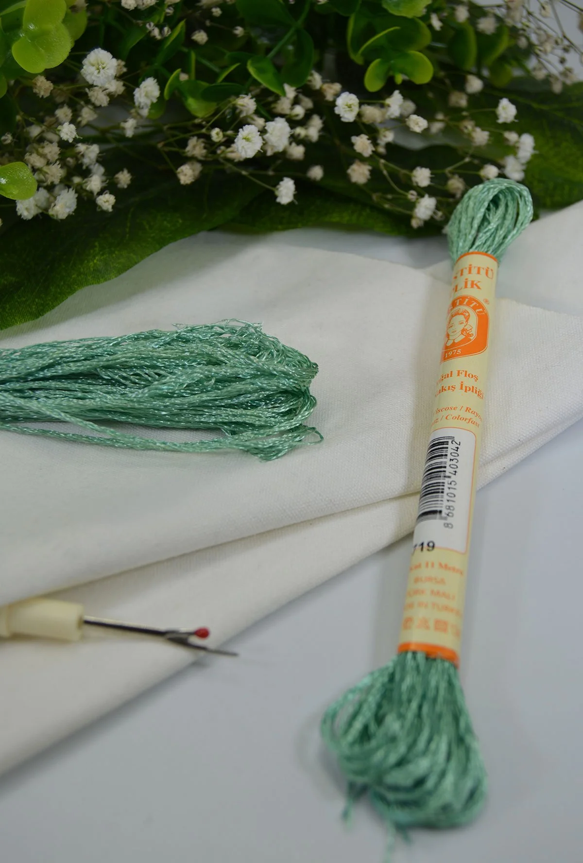 Floş El Nakış İpi Yeşil · 719