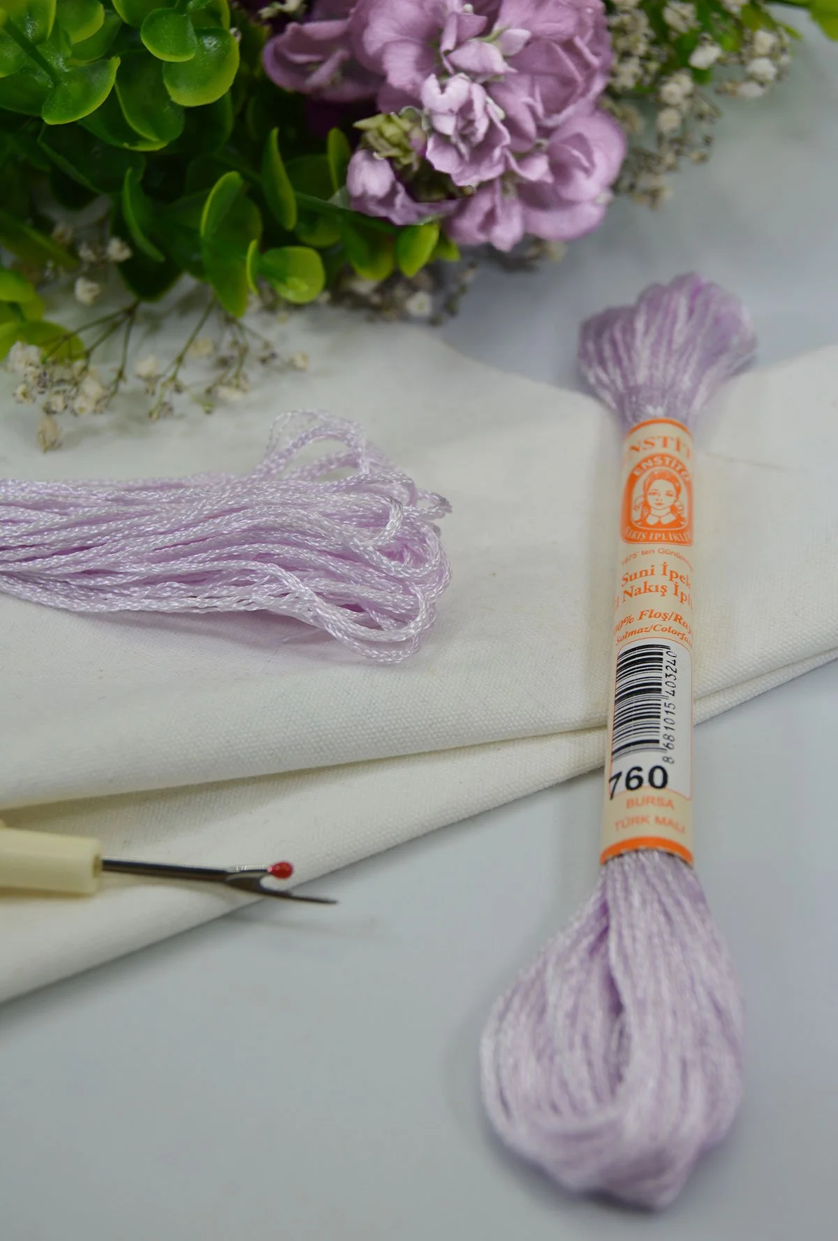 Floş El Nakış İpi Lila · 760