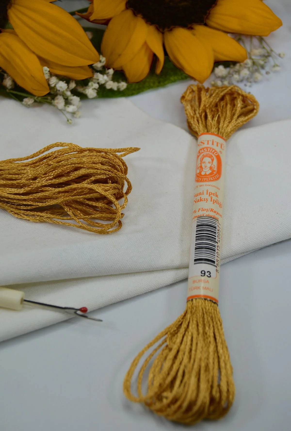Floş El Nakış İpi Sarı · 93